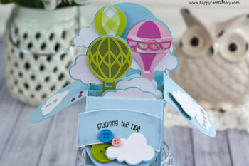 Hot Air Balloon Box Card